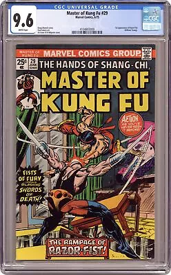 Buy Master Of Kung Fu #29 CGC 9.6 1975 4104803009 • 98.55£