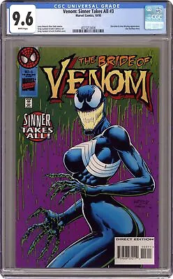 Buy Venom Sinner Takes All #3 CGC 9.6 1995 4073213006 1st App 'She-Venom' • 123.14£