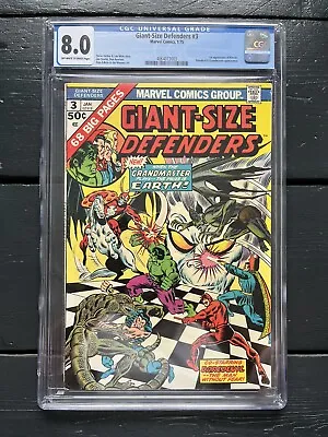 Buy Giant-Size Defenders #3 CGC (8.0). Key: First Appearance Of Korvac • 100£