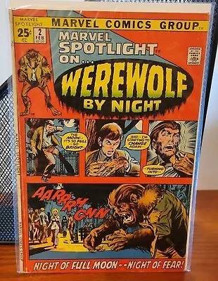 Buy Marvel Spotlight On Werewolf By Night #2, 1st App, Origin Werewolf By Night • 321.71£
