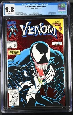 Buy Venom Lethal Protector #1 Cgc 9.8 1st Solo Title Spider-man White Pages 009 • 87.62£