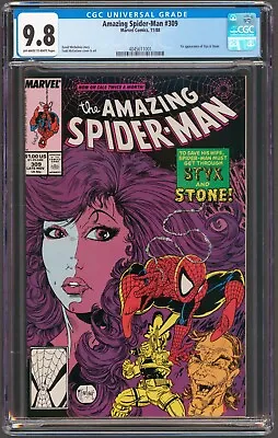 Buy Amazing Spider-Man #309 CGC 9.8 NM+/MT Todd McFarlane Art 1988 Marvel Comics • 158.08£