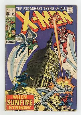 Buy Uncanny X-Men #64 GD+ 2.5 1970 1st App. Sunfire • 102.78£