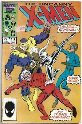 Buy Uncanny X-Men #215 - 1st Apps Of Stonewall, Super Sabre & Crimson Commando • 6£