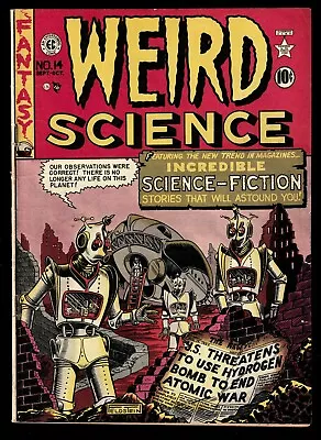 Buy EC Comics Weird Science 14 3 Robot Cover Comics Sci Fi  Al Feldstein Art VGF 5.0 • 699.99£