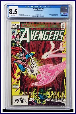 Buy Avengers #231 CGC Graded 8.5 Marvel May 1983 White Pages Comic Book. • 37.95£