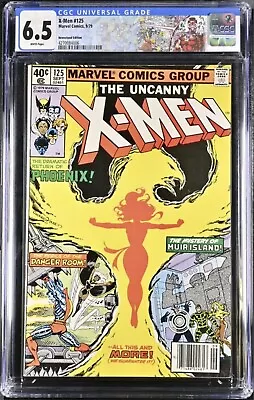 Buy X-Men #125 Marvel Comics 9/79 NEWS STAND CGC 6.5 FN+ White Pages Custom Label • 59.92£