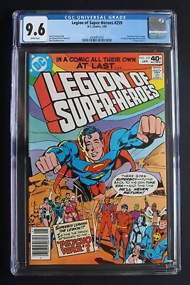 Buy LEGION OF SUPER-HEROES #259 New Series BEGINS 1980 DC 2nd PSYCHO WARRIOR CGC 9.6 • 78.27£