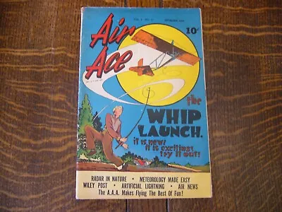 Buy AIR ACE Vol. 2 -#11 - 1945 STREET & SMITH COMIC BOOK - WILEY POST - WHIP LAUNCH • 15.76£