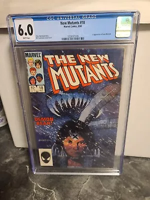 Buy Marvel Comics NEW MUTANTS# 18  CGC 6.0! 1st Warlock / Demon Bear Story ! X-men • 36.10£