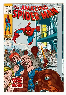 Buy Amazing Spider-Man #99 VFN+ 8.5 Parker In A Prison Riot • 79£