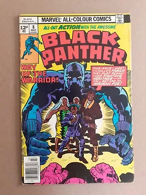 Buy Black Panther No 8. Kirbys Art. Uk Price Variant. F/FV. 1977 Marvel Comic • 14.99£
