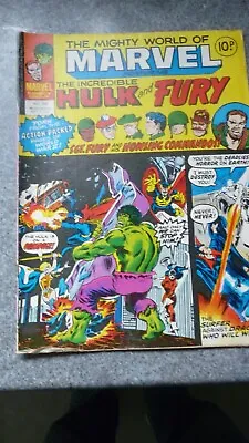 Buy Mighty World Of MARVEL Starring The INCREDIBLE HULK & FURY, No.258 Sept 1977 • 5£