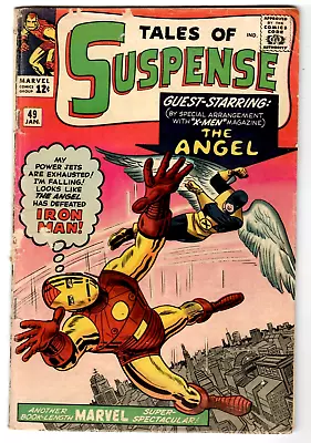 Buy TALES OF SUSPENSE #49 Silver Age Marvel Comics 1964 Iron Man Vs. The Angel X-Men • 59.96£