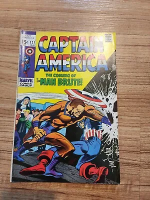 Buy Captain America Comic Book 121 Silver Age Marvel Comics • 12.93£