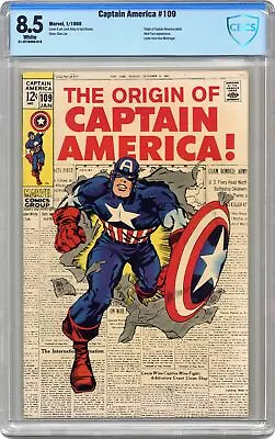 Buy Captain America #109 CBCS 8.5 1969 21-2F76409-016 • 309.22£