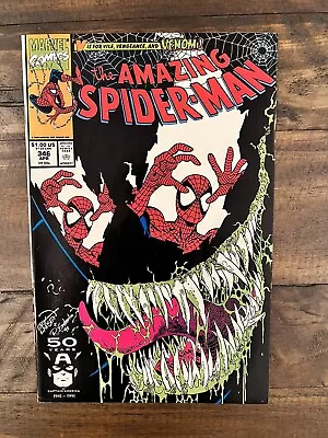 Buy Amazing Spider-Man #346 Iconic Erik Larsen Cover And Venom Appear Marvel 1991 • 20.10£