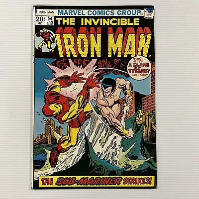 Buy Invincible Iron Man #54 1972 FN- 1st Appearance Moondragon Cent Copy • 36£