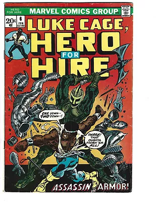 Buy Hero For Hire #6 (2/73) VG/F (5.0) Assassin In Armor! Great Bronze Age! • 5.20£