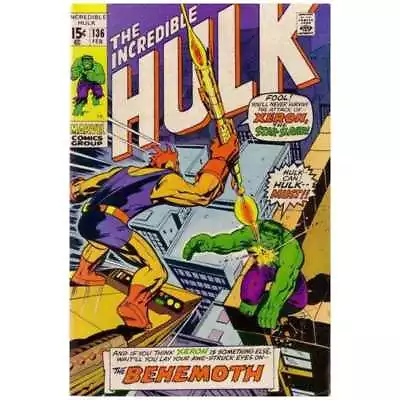 Buy Incredible Hulk (1968 Series) #136 In Very Good + Condition. Marvel Comics [z • 10.79£