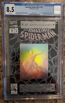 Buy Amazing Spider-Man #365 CGC 8.5 VF+ 1st Appearance Of Spider-Man 2099 WHITE • 40.21£