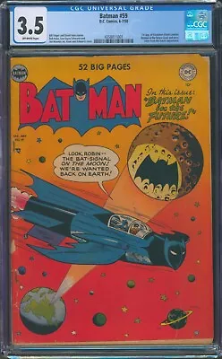 Buy Batman 59 CGC 3.5 - OW - First Appearance Of Deadshot - Golden Age Comic • 1,479.11£