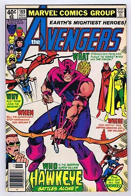 Buy Avengers #189 GD Signed W/COA Steven Grant 1979 Marvel Comics • 18.73£