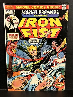 Buy Marvel Premiere # 15 Intro And 1st Appearance Of Iron Fist W/mvs • 142.99£