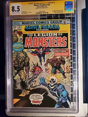 Buy Marvel Premiere 28 CGC 8.5. 1st Legion Of Monsters. OW/WP. Signed By Roy Thomas • 343.79£