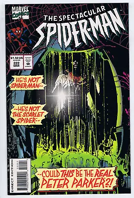 Buy Spectacular Spider-Man #222 Marvel 1995  Could This Be The Real Peter Parker ?! • 12.75£