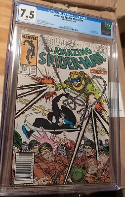 Buy Amazing Spider-Man #298 Newstand CGC 7.5 WP Marvel Comics 1985 1st Venom Cameo • 55.97£