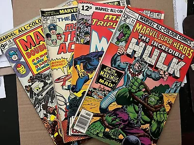 Buy Marvel Triple Action Double Feature Super-Heroes Bronze Age Bundle 1974-78 • 8.99£
