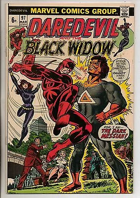 Buy Marvel Comics Daredevil #97 March 1973 Black Widow VF+ • 17.50£