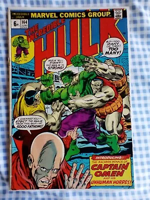 Buy Incredible Hulk 164 (1973) 1st App Captain Omen & Colonel Armbruster • 4.99£
