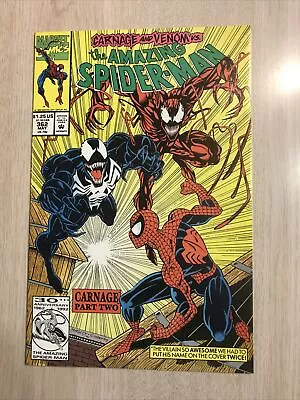 Buy Amazing Spider-man 362 Nm/mt White Pages Ist Print 2nd Carnage 1992 • 25.58£