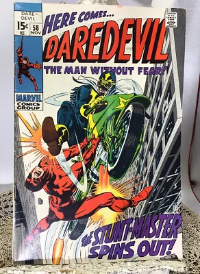 Buy HERE COMES DAREDEVIL  Marvel Comic NO. 58 - NOV. (VF-) - - 1969 Must Look! • 27.71£