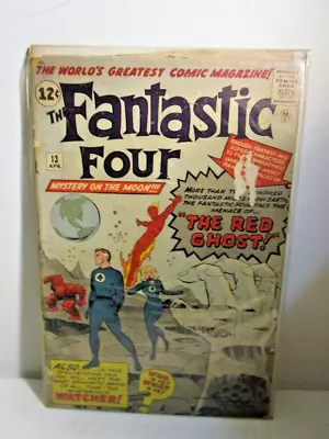Buy Fantastic Four #13 (April 1963) 1st Appearances Watcher & Red Ghost By Stan Lee • 236.51£