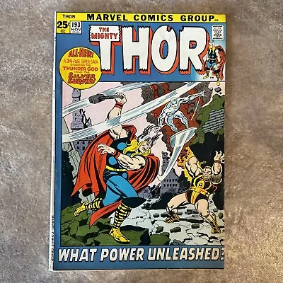 Buy Marvel Comics The Mighty Thor 193 (1971). Silver Surfer. Nice Copy. • 23.98£