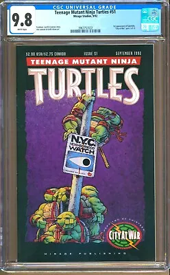 Buy Teenage Mutant Ninja Turtles #51 (1992) CGC 9.8  WP Eastman 1st.  Gabrielle  • 96.51£