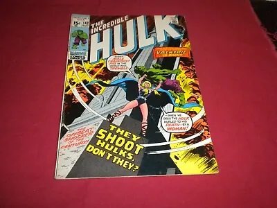 Buy BX6 Incredible Hulk #142 Marvel 1971 Comic 7.5 Bronze Age 1ST S.P. AS VALKYRIE! • 82.52£