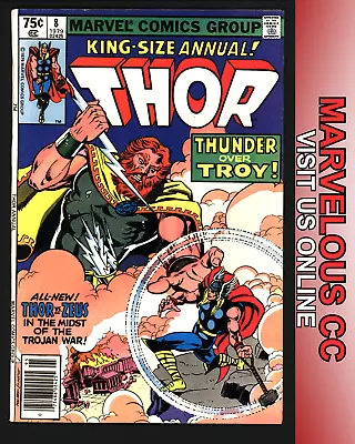 Buy 1979 Marvel King-Size Annual Thor #8 Vs. Zeus Thunder Over Troy Newsstand Bronze • 5.36£