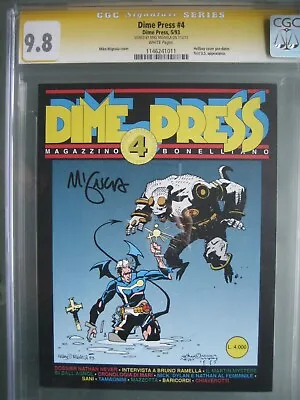 Buy Dime Press #4 CGC 9.8 SS **Signed Mike Mignola** 1st App Hellboy - RARE • 7,111.01£