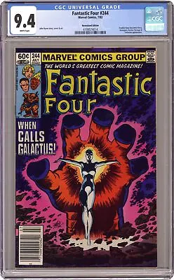 Buy Fantastic Four #244 CGC 9.4 Newsstand 1982 4199574014 • 110.64£
