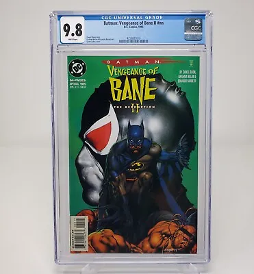 Buy Batman The Vengeance Of Bane II CGC 9.8  WHITE PAGE 1995 DC Dixon Nolan Fabry • 90.88£