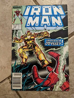 Buy Iron Man #218 (1968 Series) Marvel Comics 'Newsstand' VF/NM • 4.09£