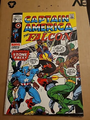 Buy Captain America #134 FN/VF 1st App Sarah Wilson 1st App Stone-Face Marvel 1971 • 35.61£