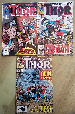 Buy Marvel Comics - The Mighty Thor - #395/396/399 - Odin, Black Knight, 1988 • 9.99£