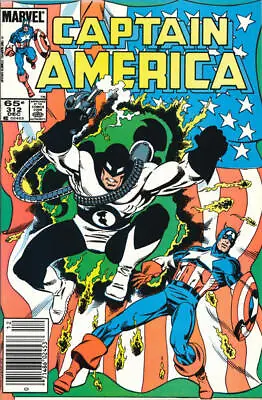 Buy Captain America (1st Series) #312 (Newsstand) VF/NM; Marvel | 1st Flag Smasher - • 32.94£
