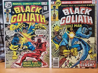 Buy Black Goliath #2,4 - August 1976 - 25¢ Marvel Classic - Vs.the Stiltman Vf- • 13.59£