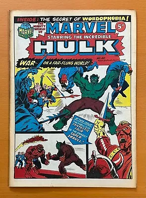 Buy Mighty World Of Marvel #40 RARE MARVEL UK 1973. Stan Lee. FN+ Bronze Age Comic • 14.62£